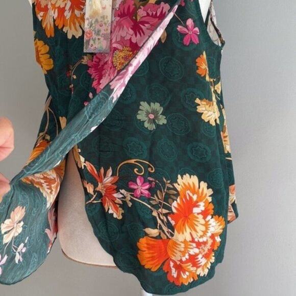 Johnny Was Roselyn 100% Silk Floral Print Tank Top M - Picture 15 of 16